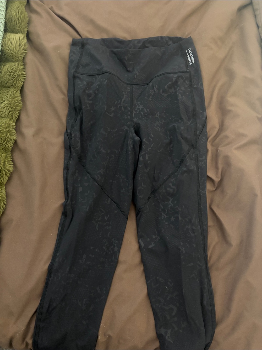 lululemon athletica Black Subtle-Print High-Rise Leggings